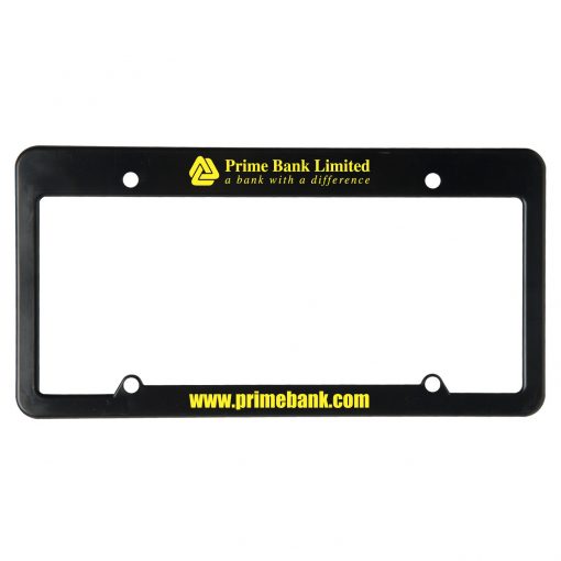 License Plate Frame w/ 4 Holes & Straight Top-1