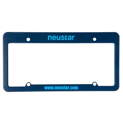License Plate Frame w/ 4 Holes & Straight Top-4