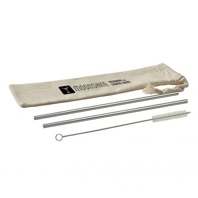 Reuse-it™ 3 Pc Stainless Steel Straw Kit