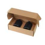 10 Oz. Stainless Steel Low Ball Glasses Gift Box Set - 8