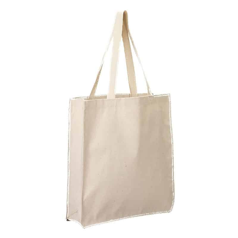 11.5 Oz. Cotton Canvas Grocery Tote Bag - 5