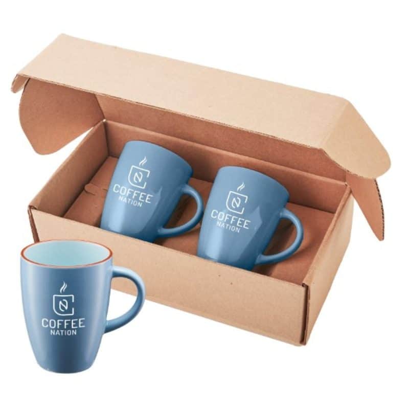 12 Oz. Pacific Ceramic Mugs Gift Set - 2