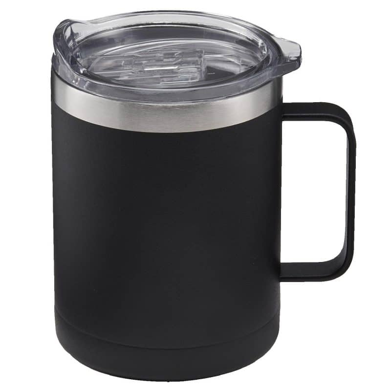 14 Oz. Powder Coated Stainless Steel Camping Mug - 1