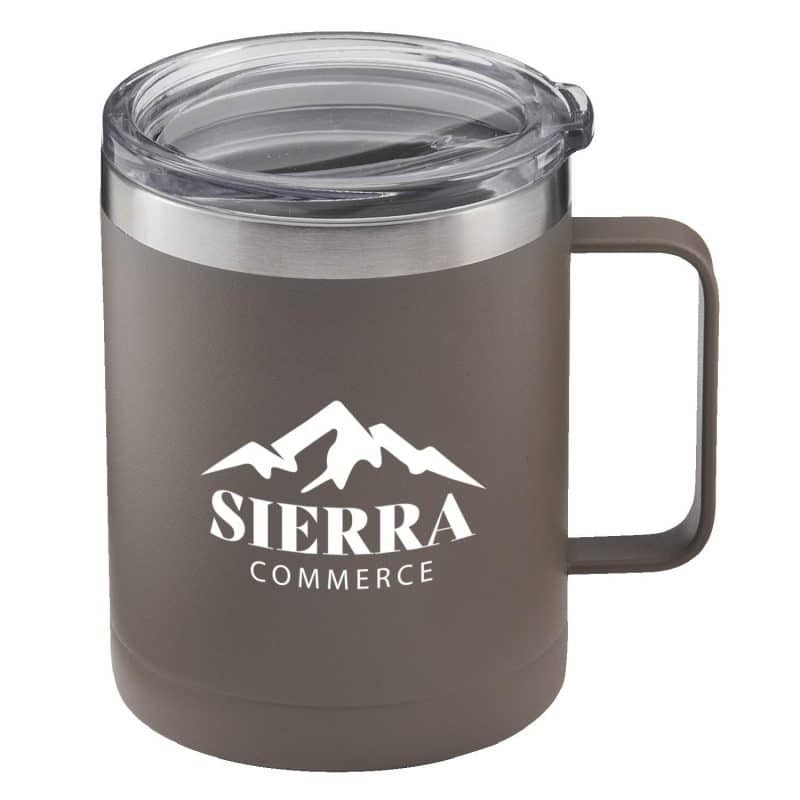 14 Oz. Powder Coated Stainless Steel Camping Mug - 6