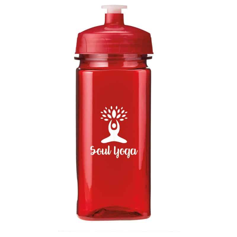 16 Oz. PolySure™ Squared Up Sports Water Bottle - 2
