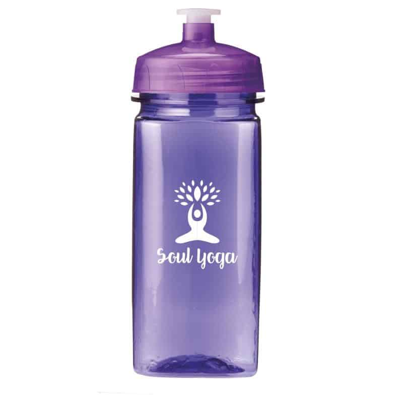 16 Oz. PolySure™ Squared Up Sports Water Bottle