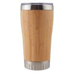 17 Oz. Bamboo Stainless Steel Tumbler - 1