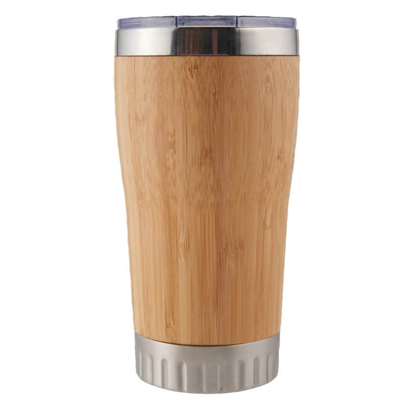 17 Oz. Bamboo Stainless Steel Tumbler - 1