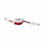 3-in-1 Retractable Fabric Charge-It™ Cable - 2