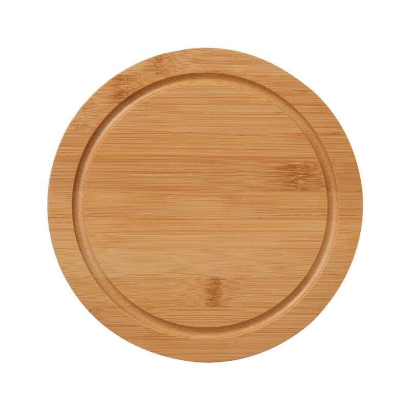 5-Piece Swivel Top Bamboo Cheese Board Set - 1