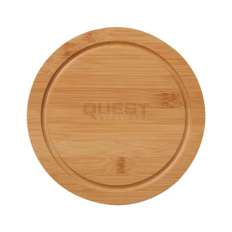 5-Piece Swivel Top Bamboo Cheese Board Set - 5