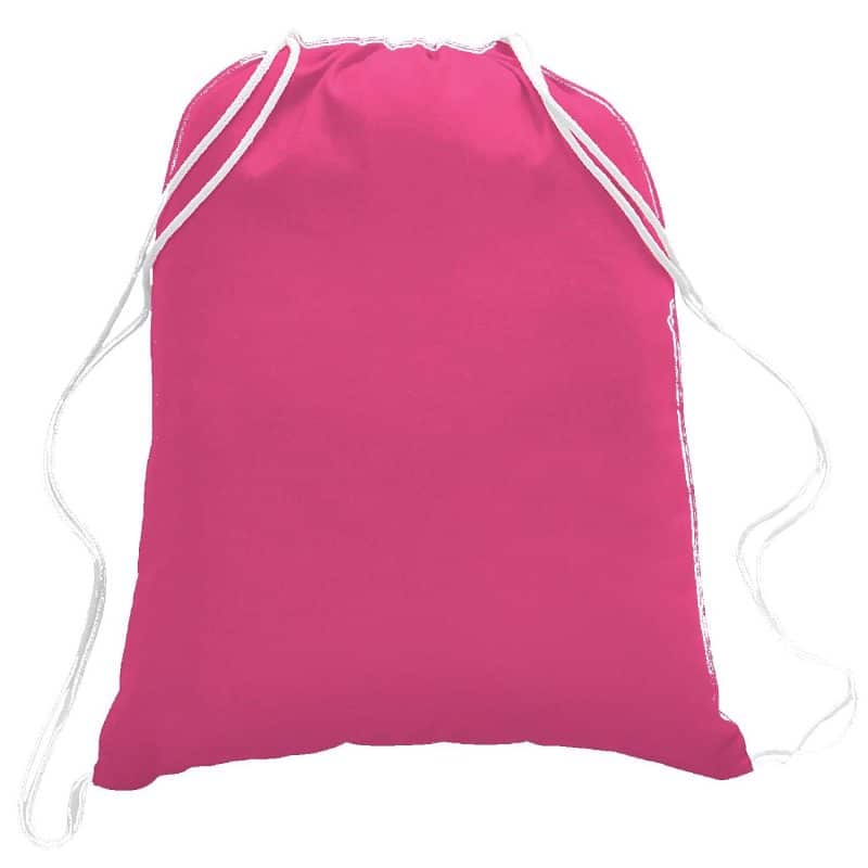 5.5 oz. Cotton Canvas Drawstring Backpack - 1