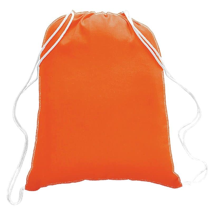 5.5 oz. Cotton Canvas Drawstring Backpack - 3