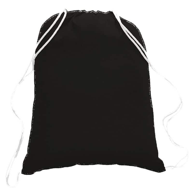5.5 oz. Cotton Canvas Drawstring Backpack - 5