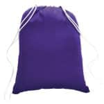 5.5 oz. Cotton Canvas Drawstring Backpack - 7