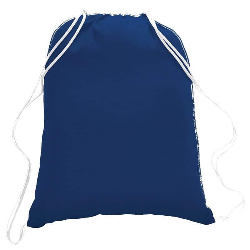 5.5 oz. Cotton Canvas Drawstring Backpack - 8