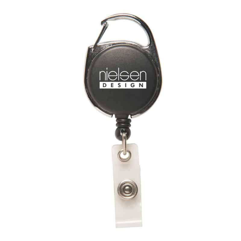 Badge Reel with Carabiner - 3