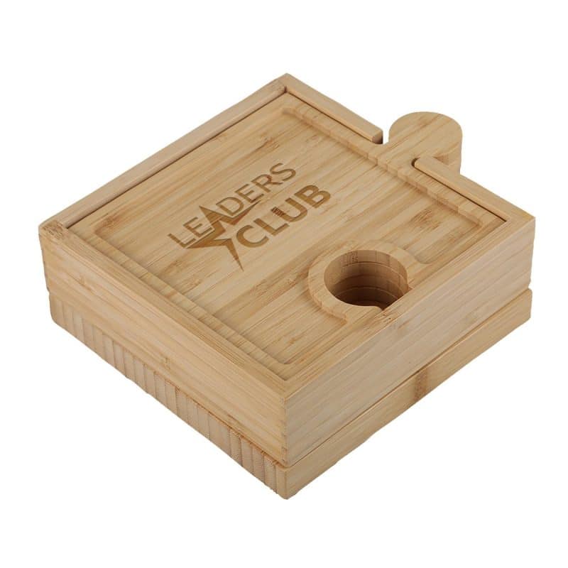 Bamboo Puzzle Cheese Board Set - 3
