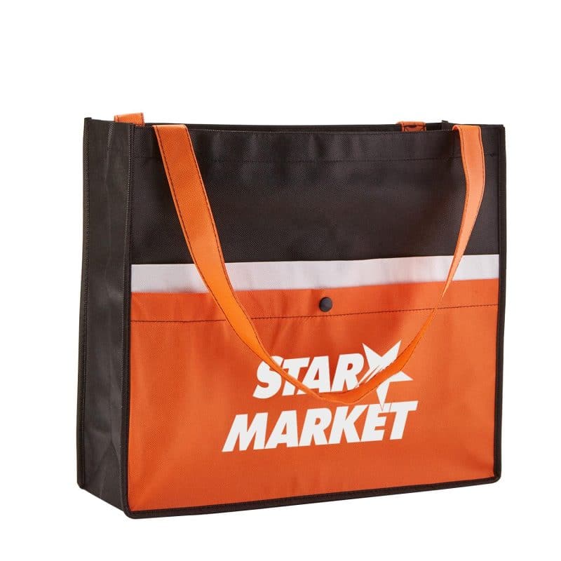 Corridor Non-Woven Snap Pocket Tote Bag - 2
