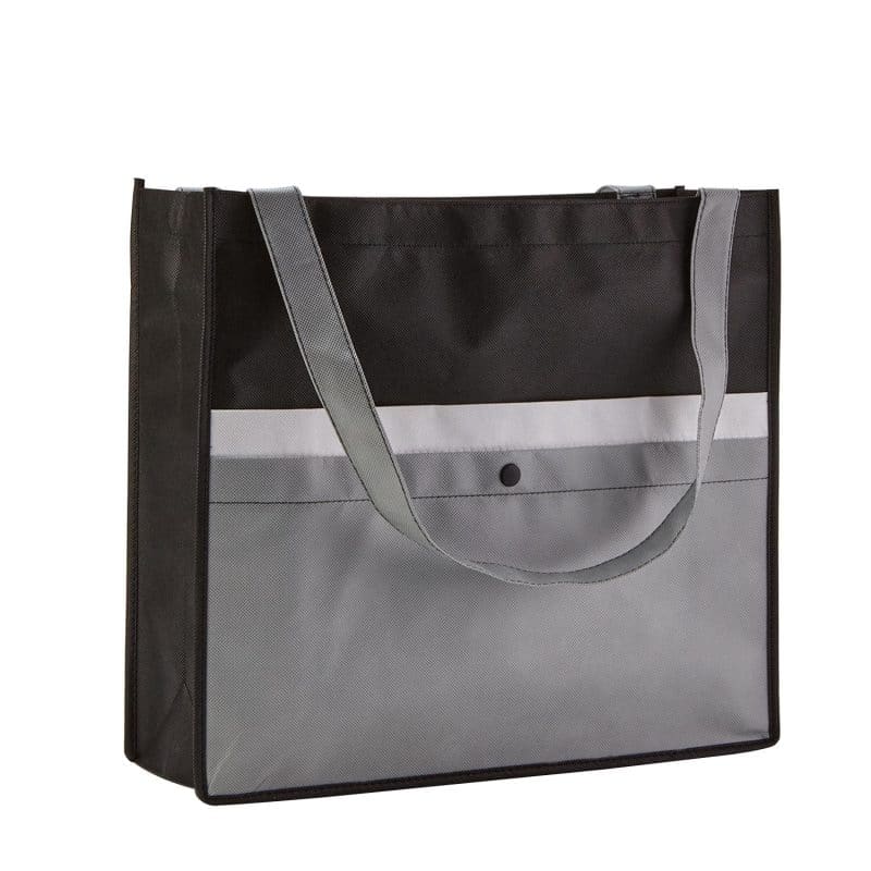Corridor Non-Woven Snap Pocket Tote Bag - 9