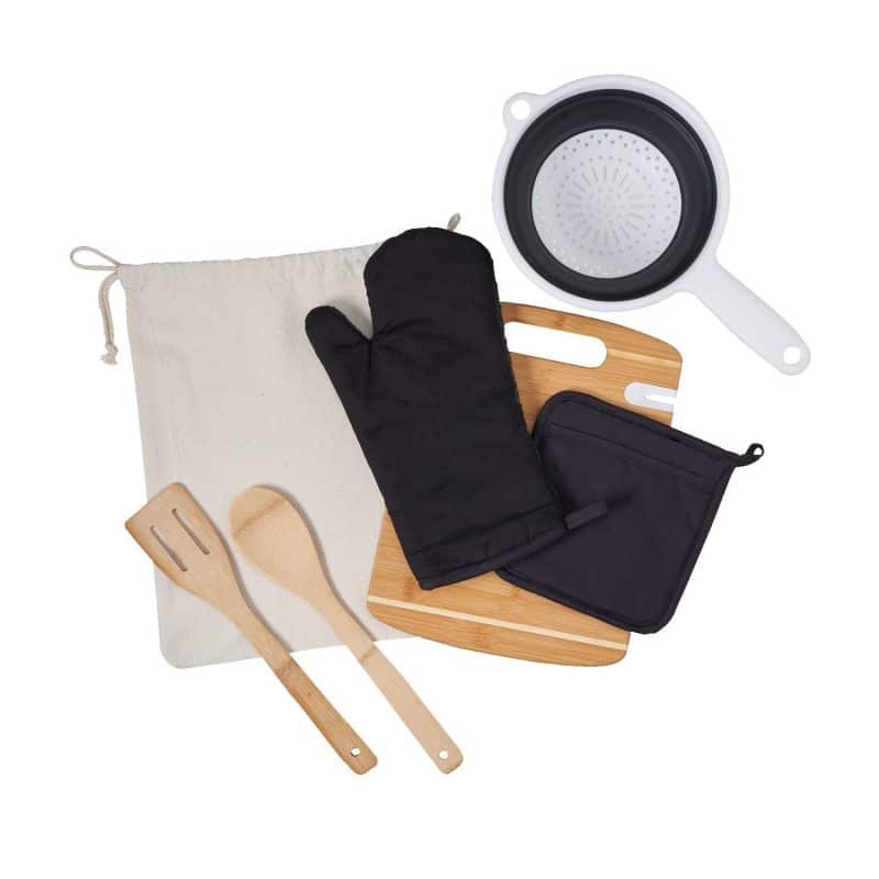 Deluxe Silicone & Bamboo Kitchen Kit - 5