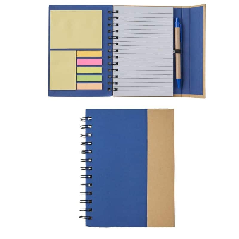 Eco Magnetic Notebook W/ Sticky Notes & Pen - 1