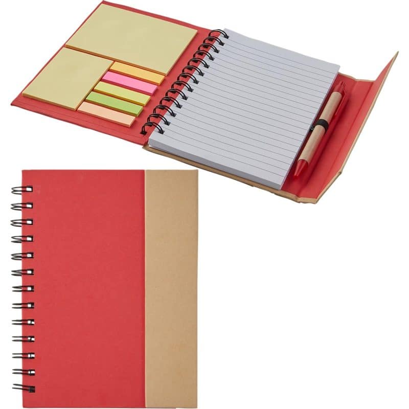 Eco Magnetic Notebook W/ Sticky Notes & Pen - 3