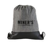 Heathered Drawstring Backpack - 2