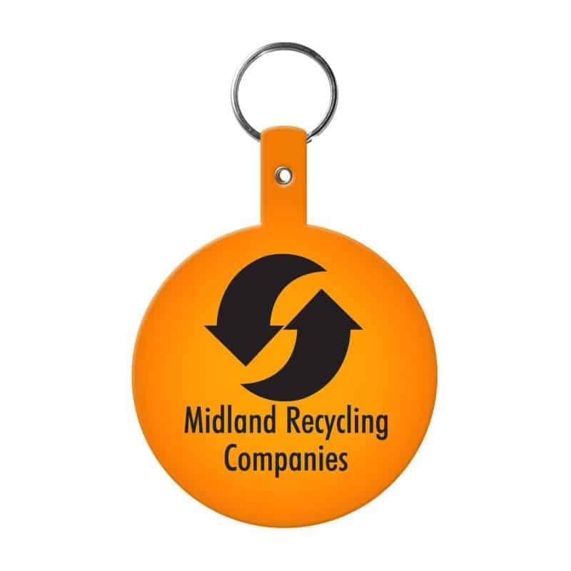 Large Circle Flexible Key Tag - 3