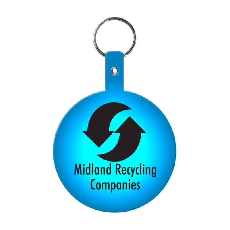 Large Circle Flexible Key Tag - 7