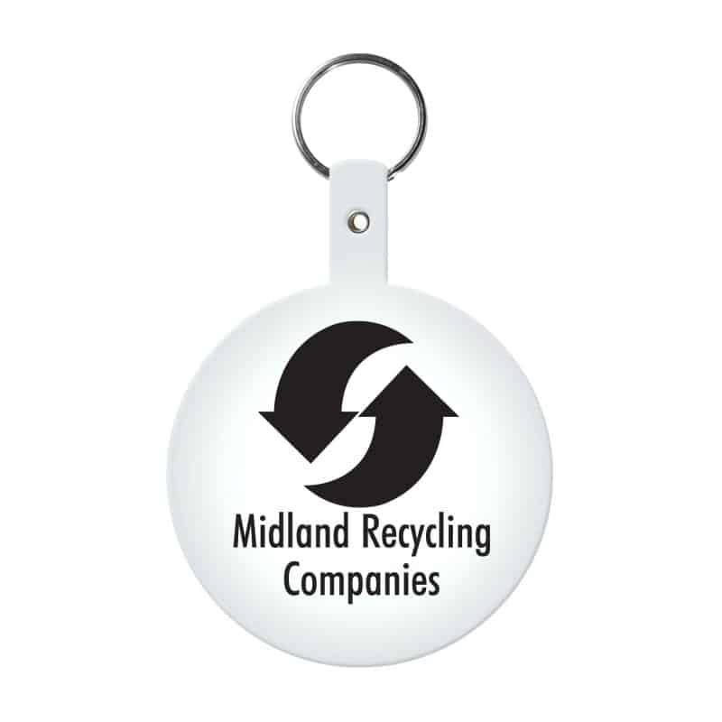 Large Circle Flexible Key Tag - 9