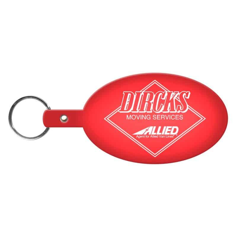 Large Oval Flexible Key Tag - 2