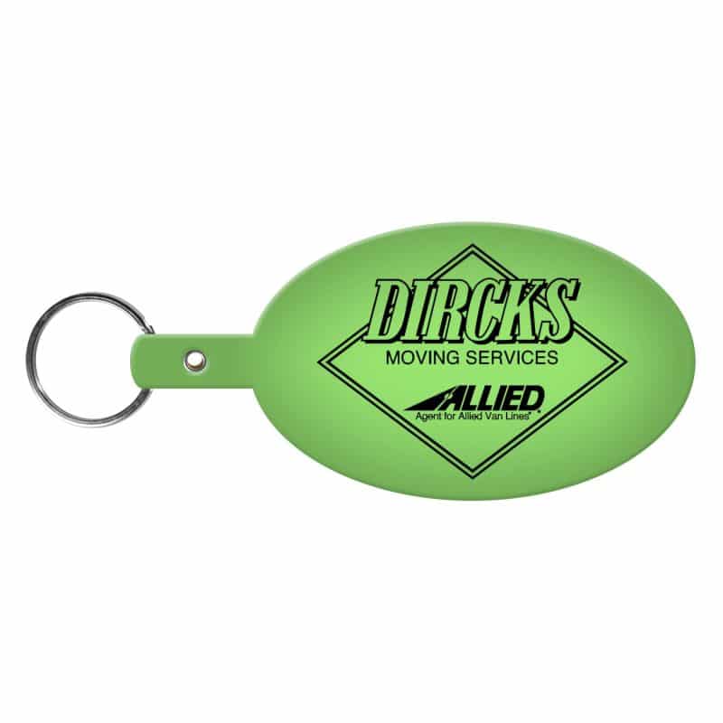 Large Oval Flexible Key Tag - 4