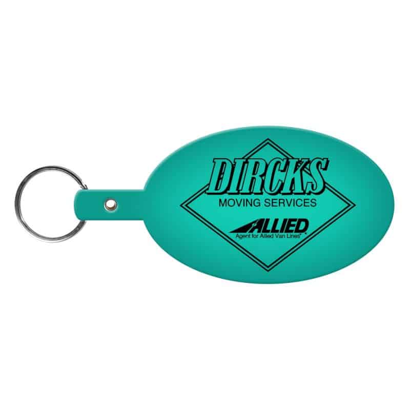 Large Oval Flexible Key Tag - 6