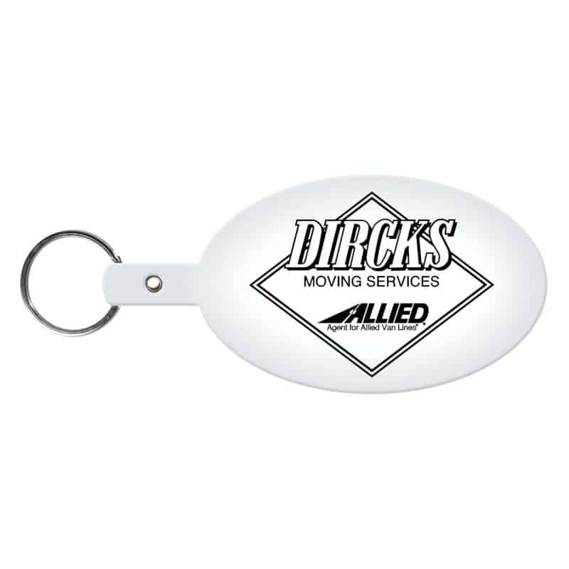 Large Oval Flexible Key Tag - 9