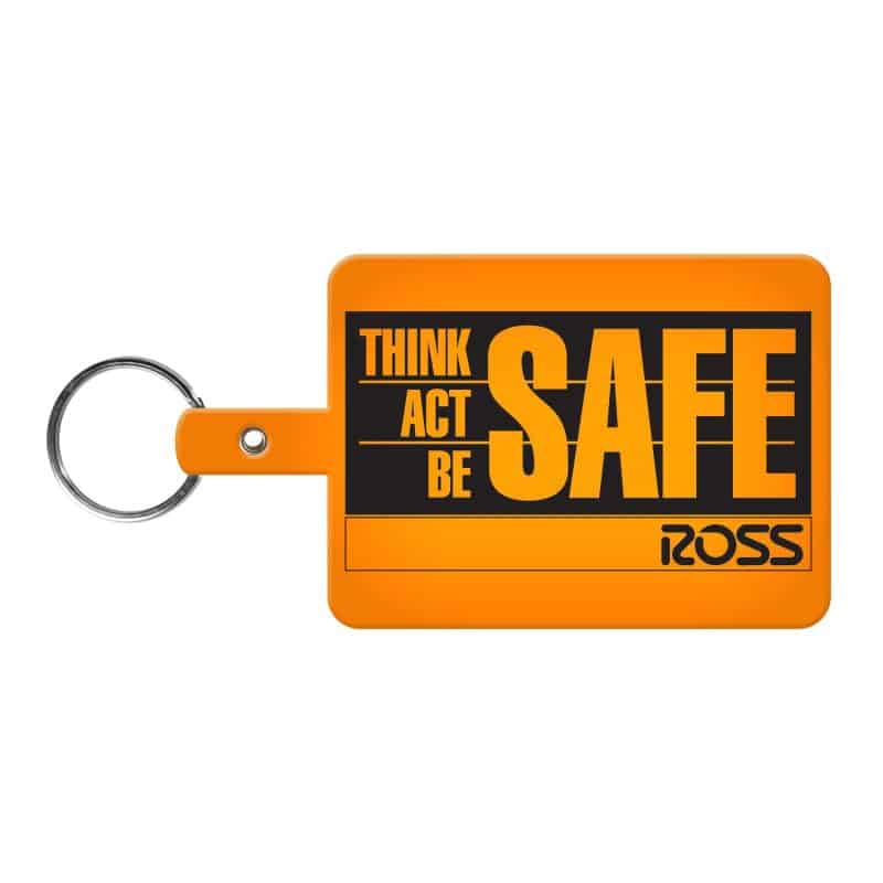 Large Rectangle Flexible Key Tag - 3