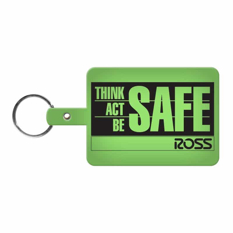 Large Rectangle Flexible Key Tag - 4