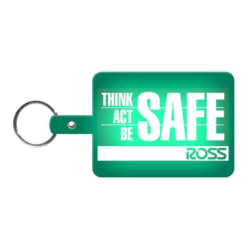 Large Rectangle Flexible Key Tag - 5
