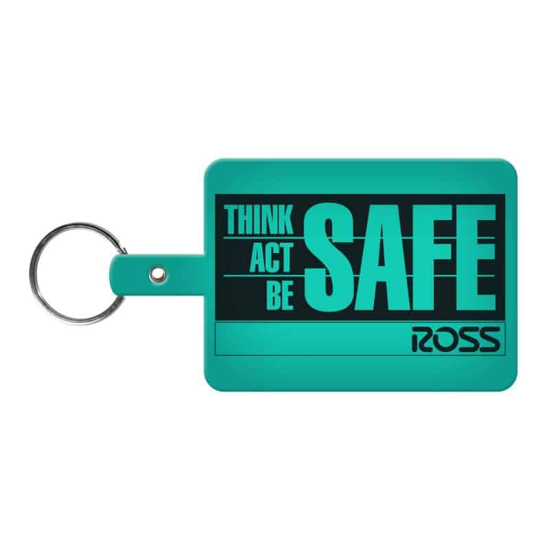 Large Rectangle Flexible Key Tag - 6