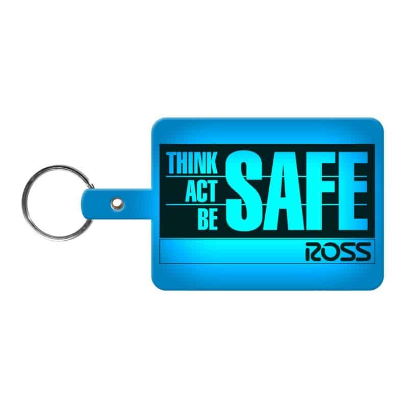 Large Rectangle Flexible Key Tag - 7