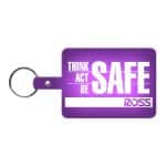 Large Rectangle Flexible Key Tag - 8