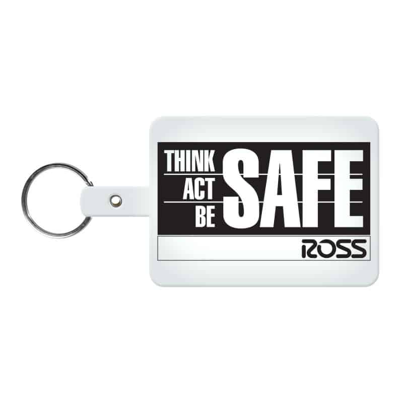 Large Rectangle Flexible Key Tag - 9