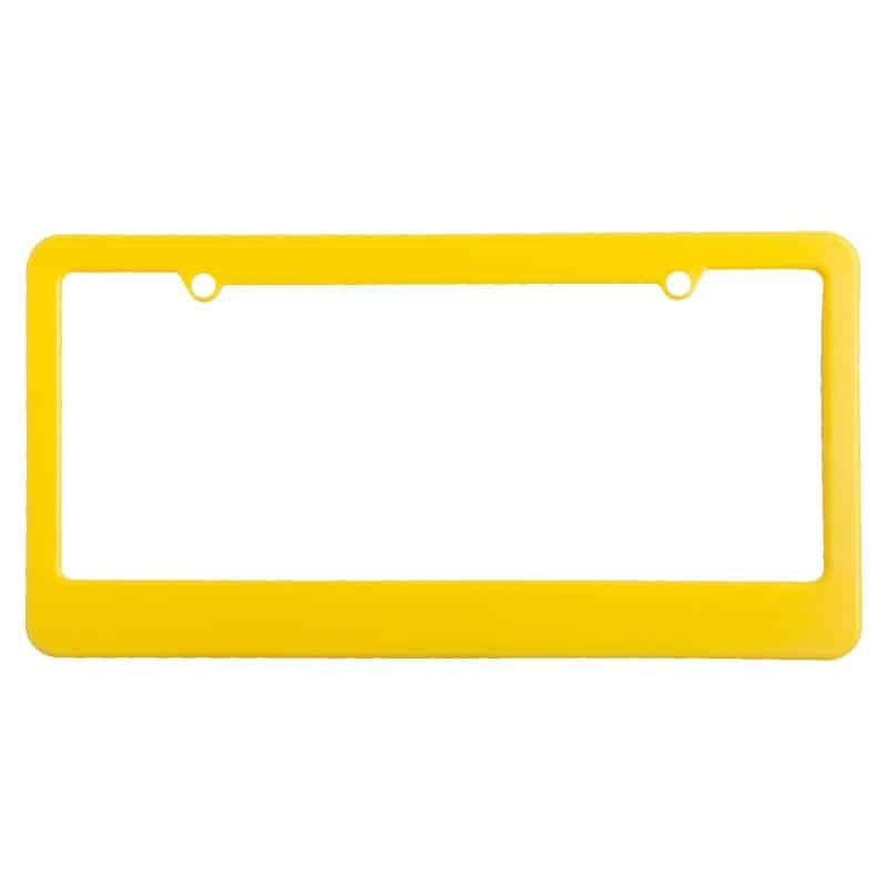 License Plate Frame w/ 2 Holes & Straight Bottom - 2