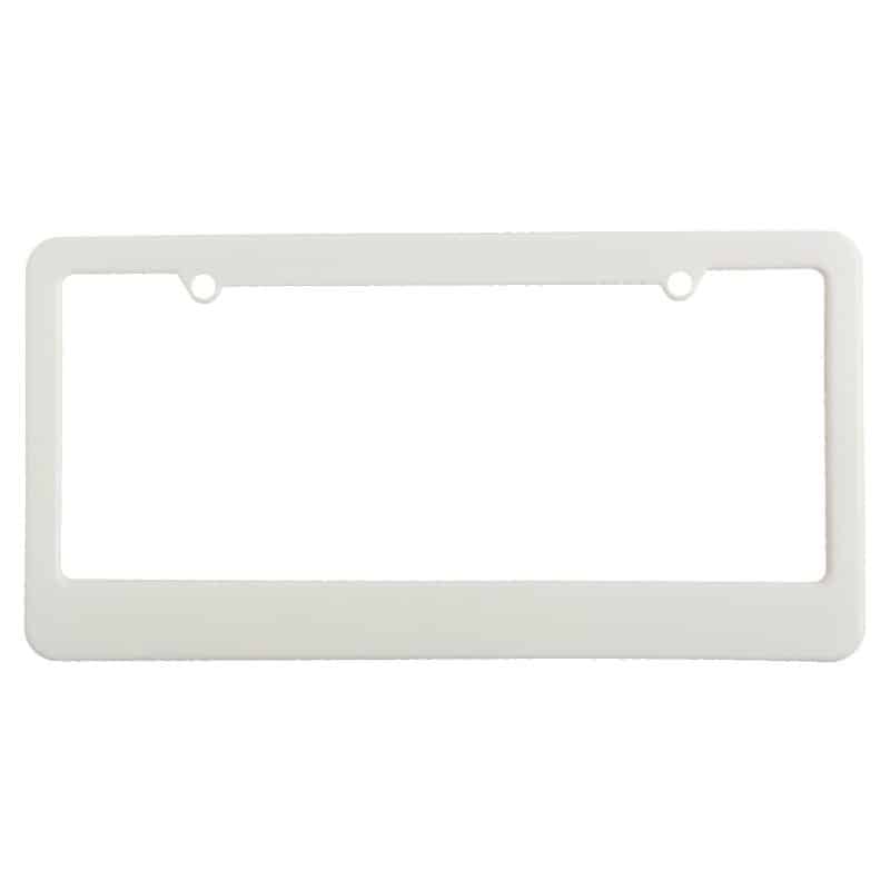 License Plate Frame w/ 2 Holes & Straight Bottom - 4