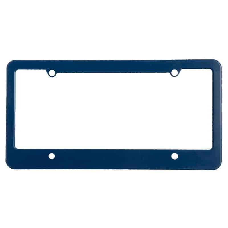 License Plate Frame w/ 4 Holes & Straight Bottom - 1