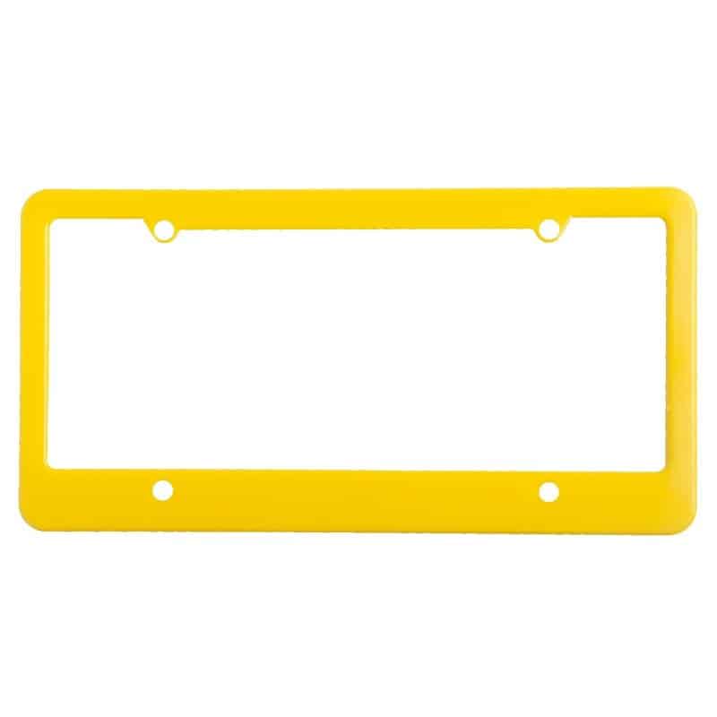 License Plate Frame w/ 4 Holes & Straight Bottom - 2