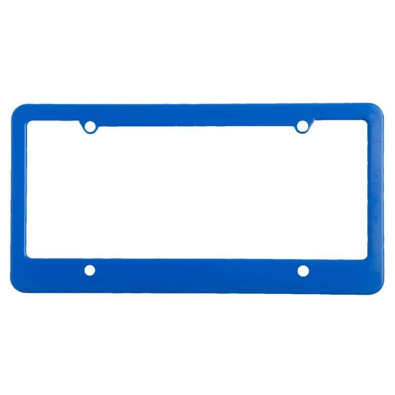 License Plate Frame w/ 4 Holes & Straight Bottom - 3
