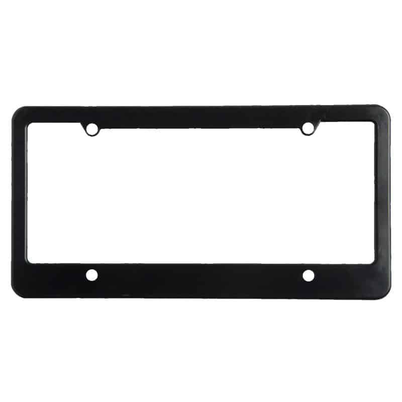 License Plate Frame w/ 4 Holes & Straight Bottom - 5