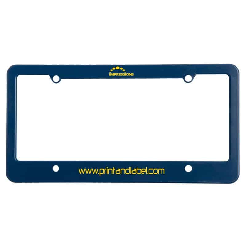 License Plate Frame w/ 4 Holes & Straight Bottom