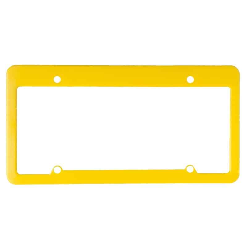 License Plate Frame w/ 4 Holes & Straight Top - 2